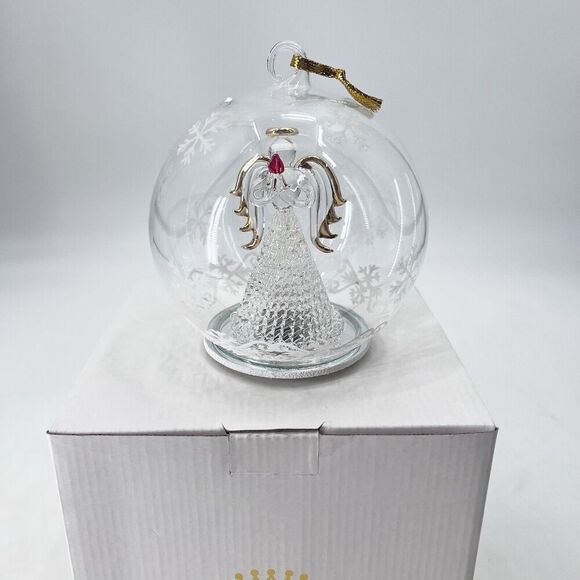Sorelle Christmas Light Up Color Change Angel Glass Globe Ornament & Batteries - Picture 4 of 7